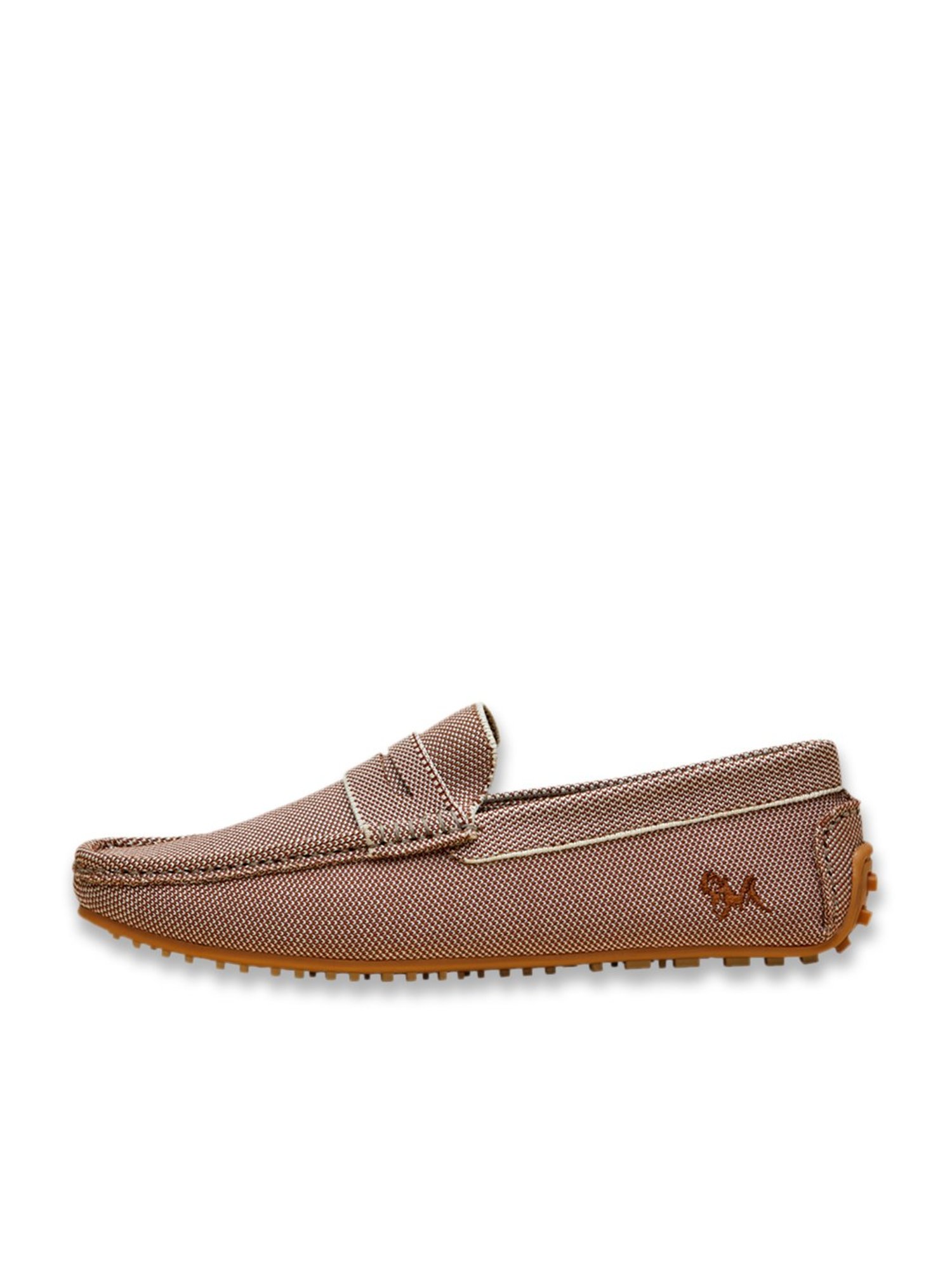 Neemans Men's ReLive Knit Melange Brown Casual Loafers