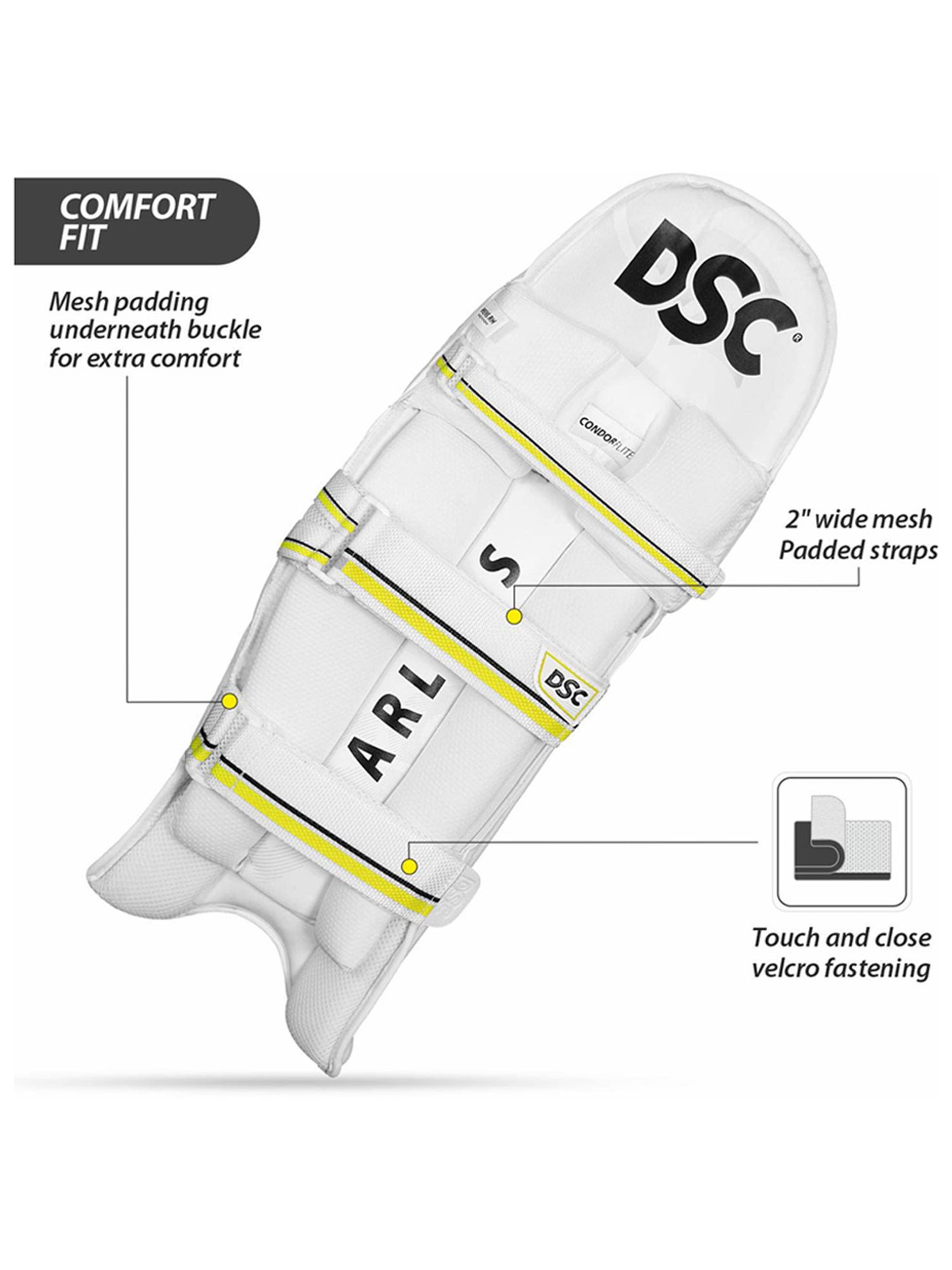 DSC Condor Flite Cricket Batting Legguard Size - Mens