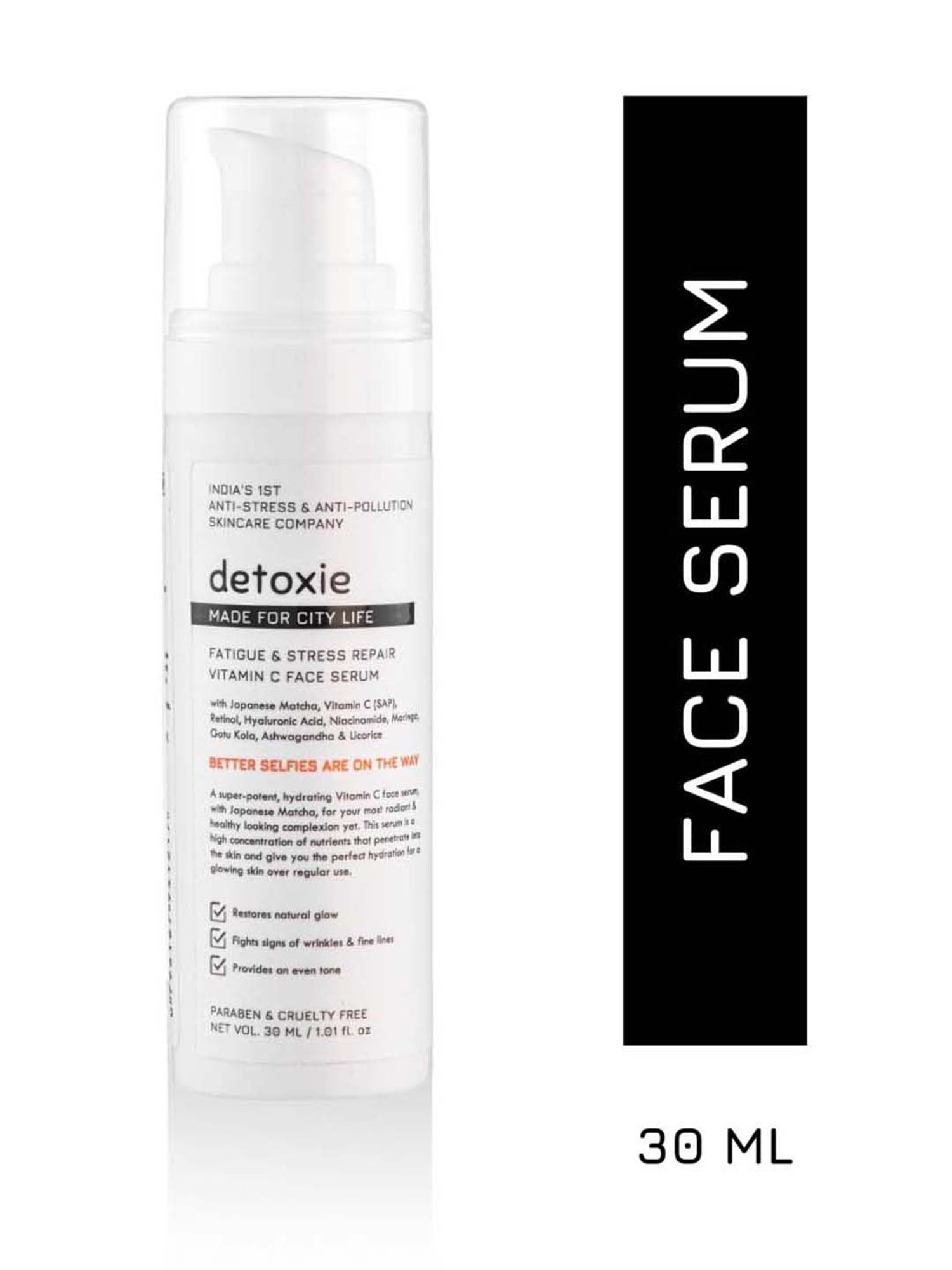 Detoxie Fatigue & Stress Repair Vitamin C Face Serum - 30 ml