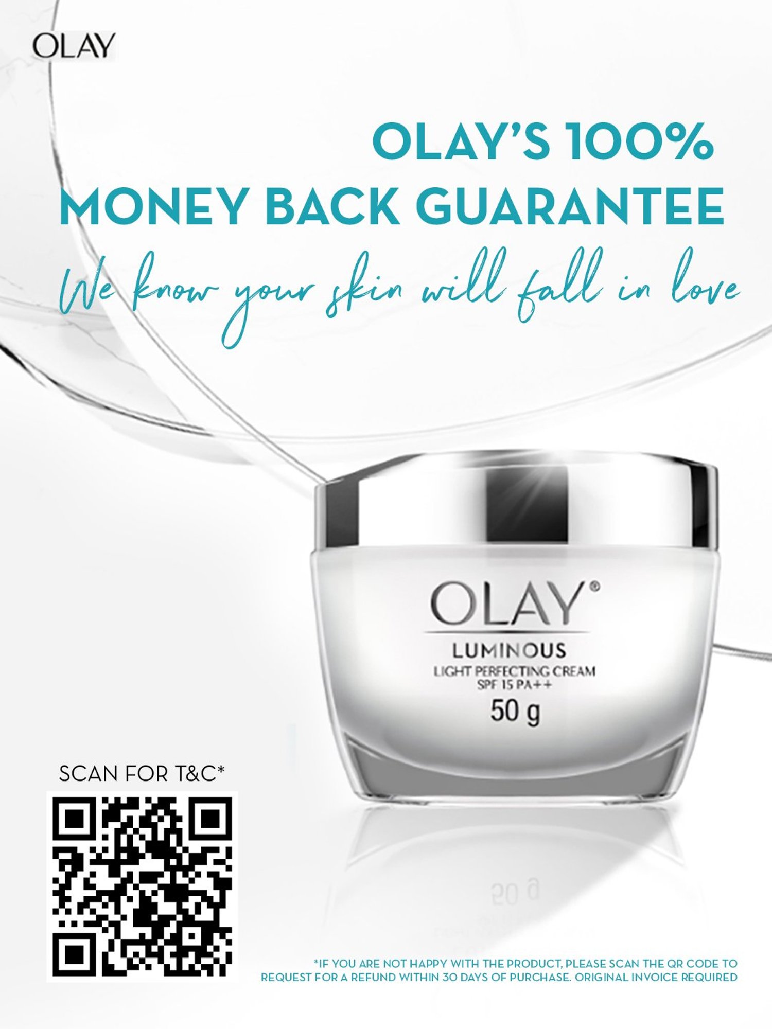 Olay Luminious Light Pefecting Niacinamide Cream with SPF 15 PA++ - 50 gm