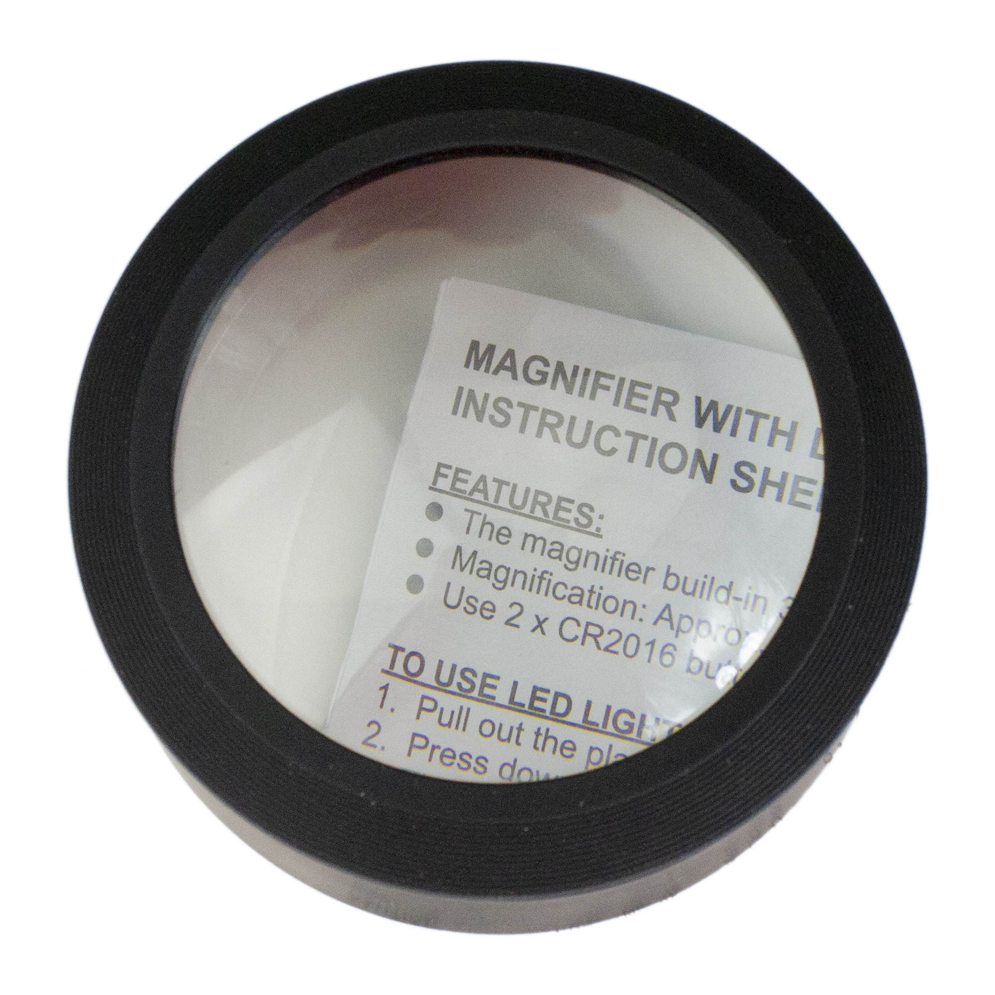 3.5" Round Raised Magnifier with 3 LED Lights