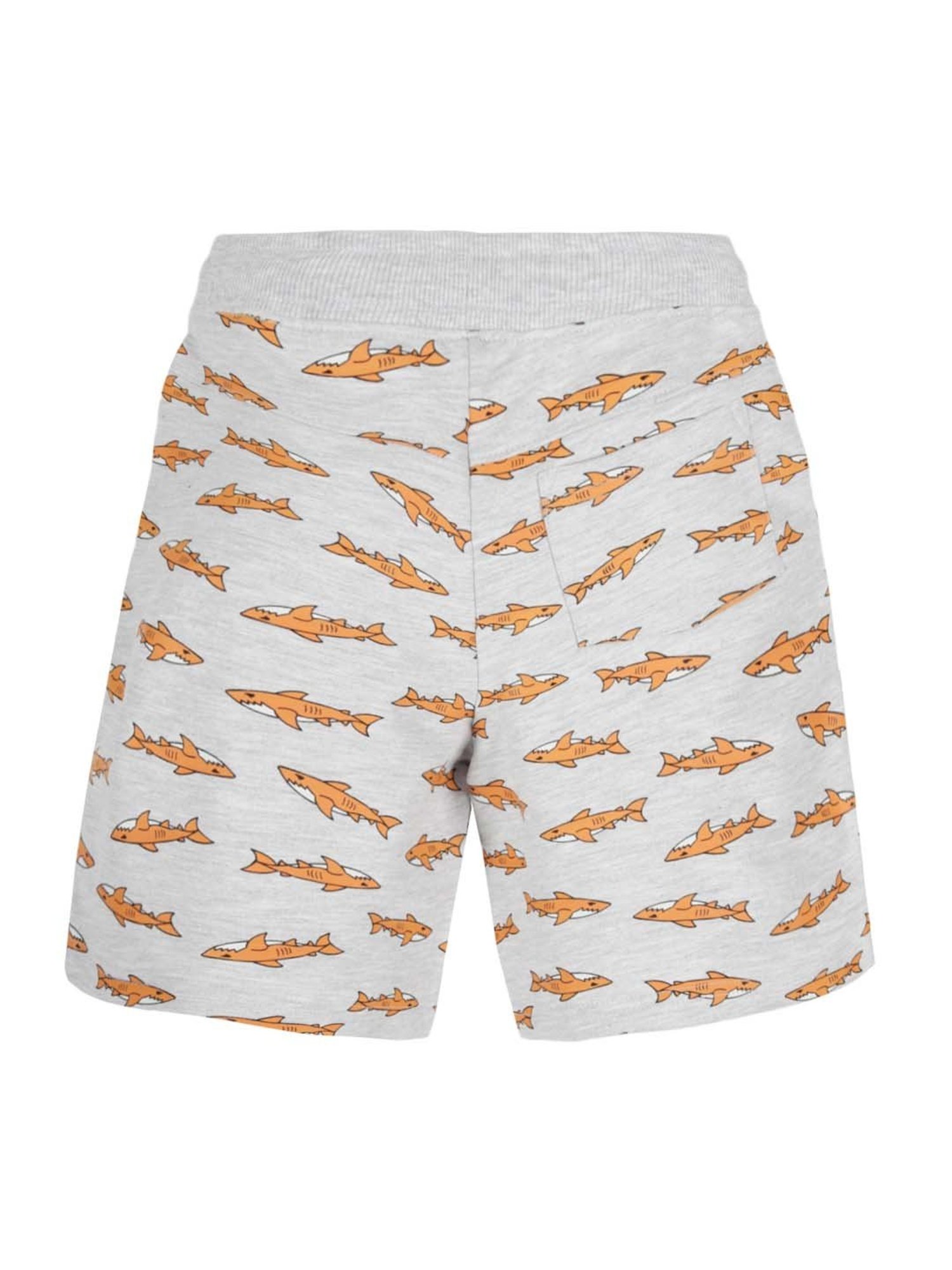 Plum Tree Kids Peach & Grey Cotton Printed T-Shirt Set