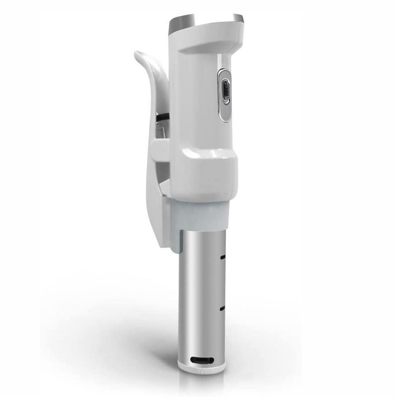 NutriChef PKPC120WT Ultra Quiet 1200W Stainless Steel Sous Vide Thermal Immersion Cooker for Meats, Fish, Vegetables, and More, White