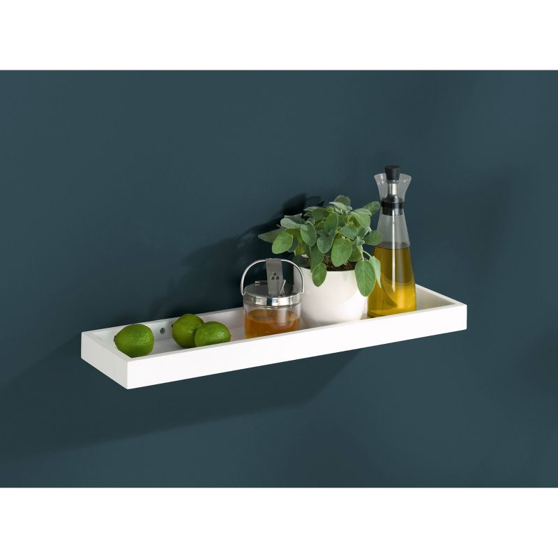 15.7" x 5.9" Loggia Shelf White - Dolle Shelving
