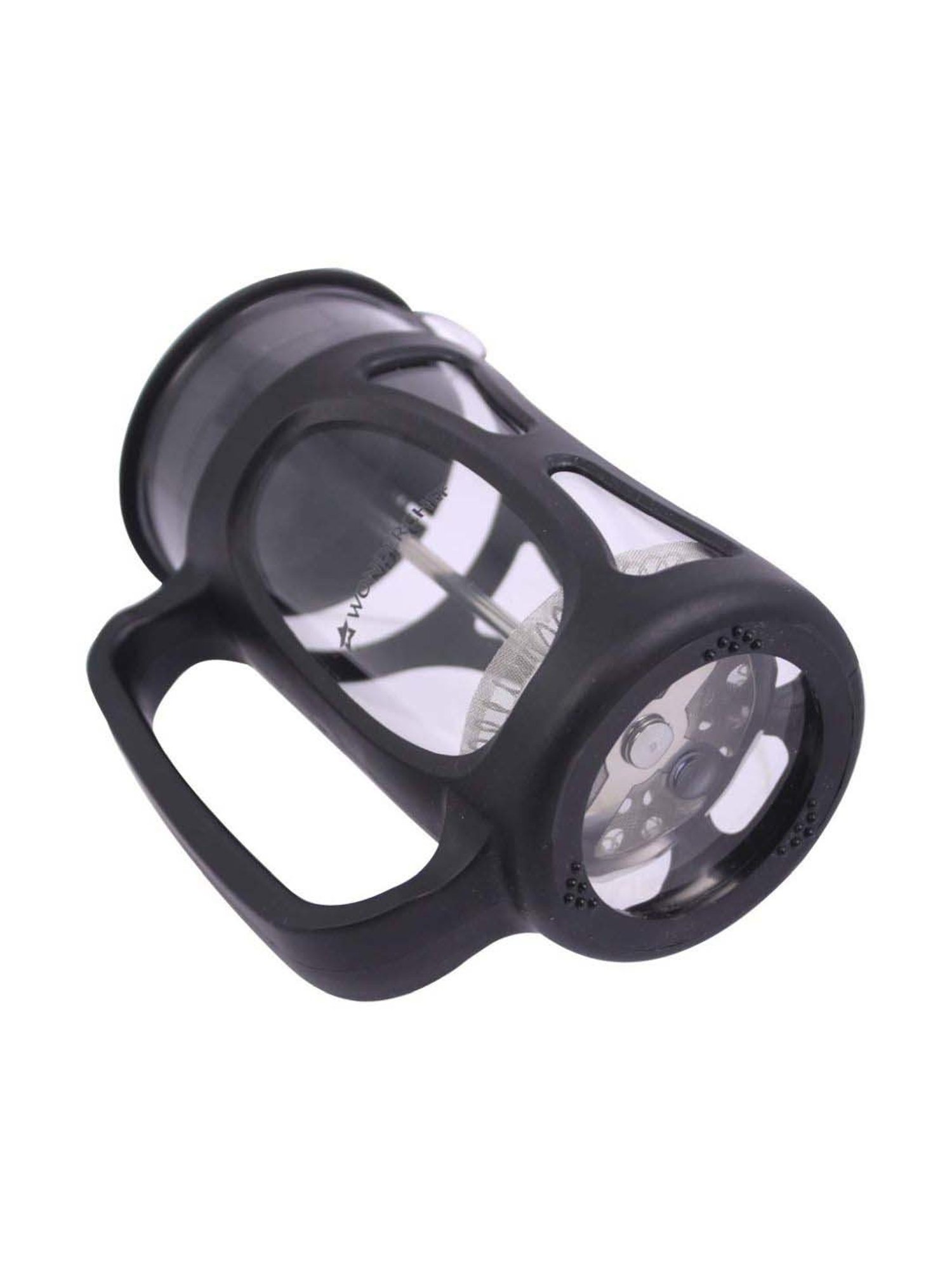 Wonderchef French Press Coffee & Tea Maker with Stainless Steel Plunger & Mesh (350 ml, Black)