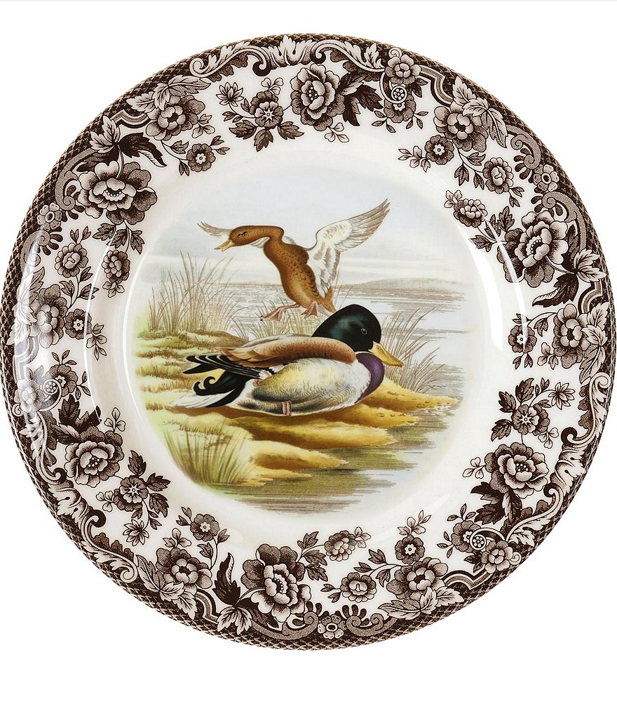 Spode Festive Fall Collection Woodland Mallard Salad Plate