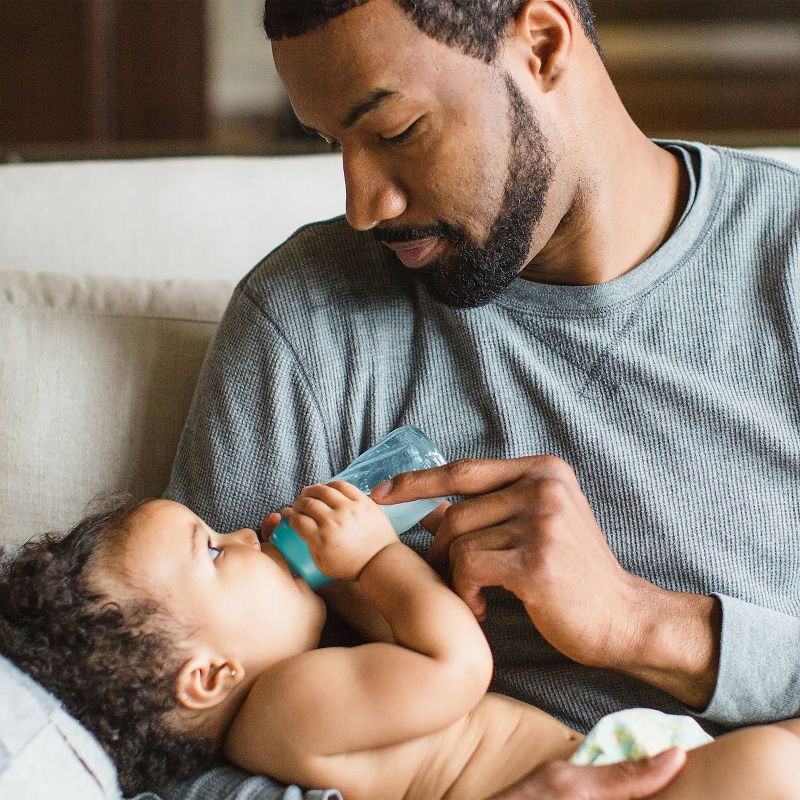 Evenflo Vented + Glass Bottle - Teal 4oz 6pk