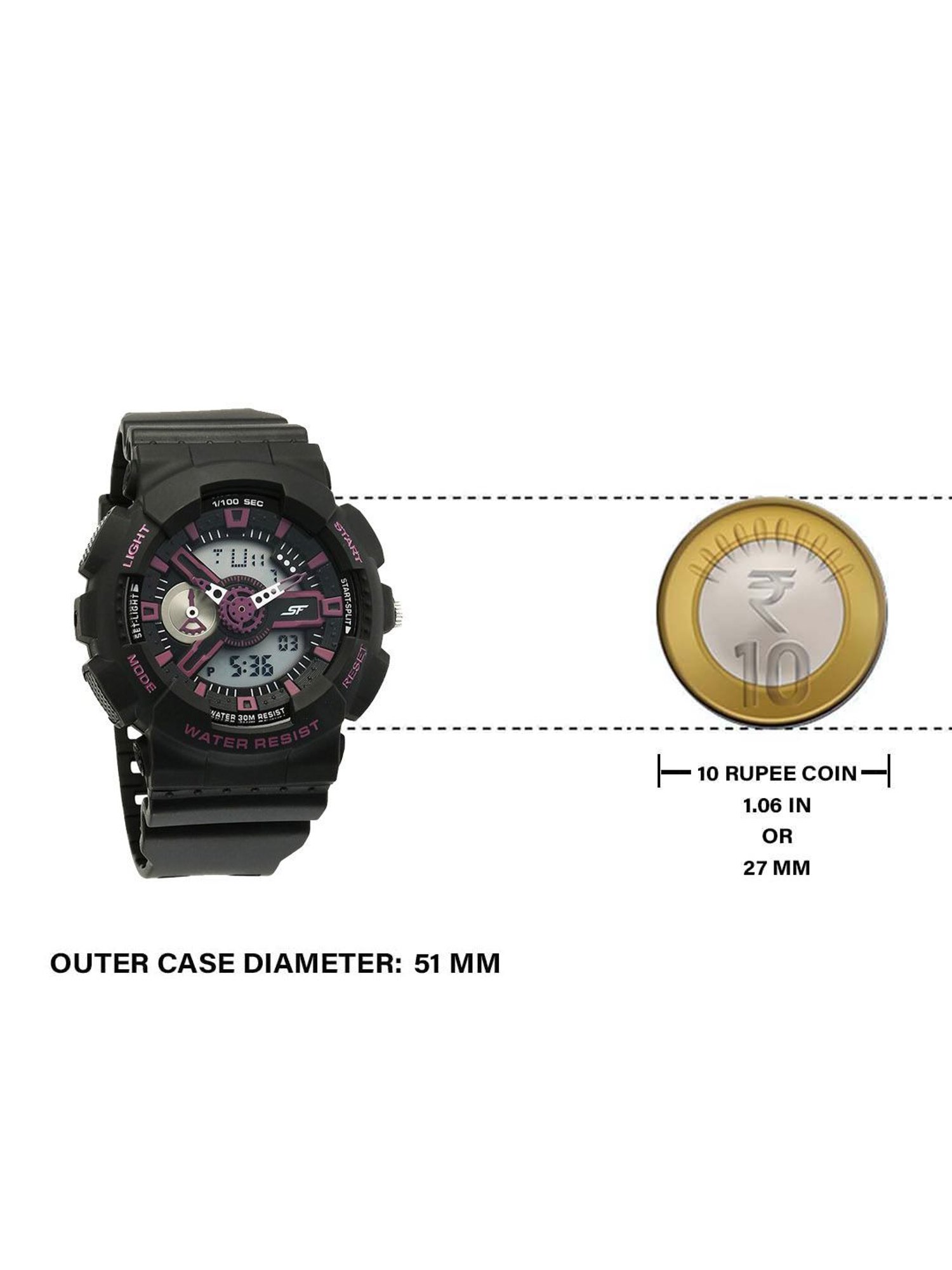 Sonata 77132PP06W Dreamer Analog Digital Watch for Men