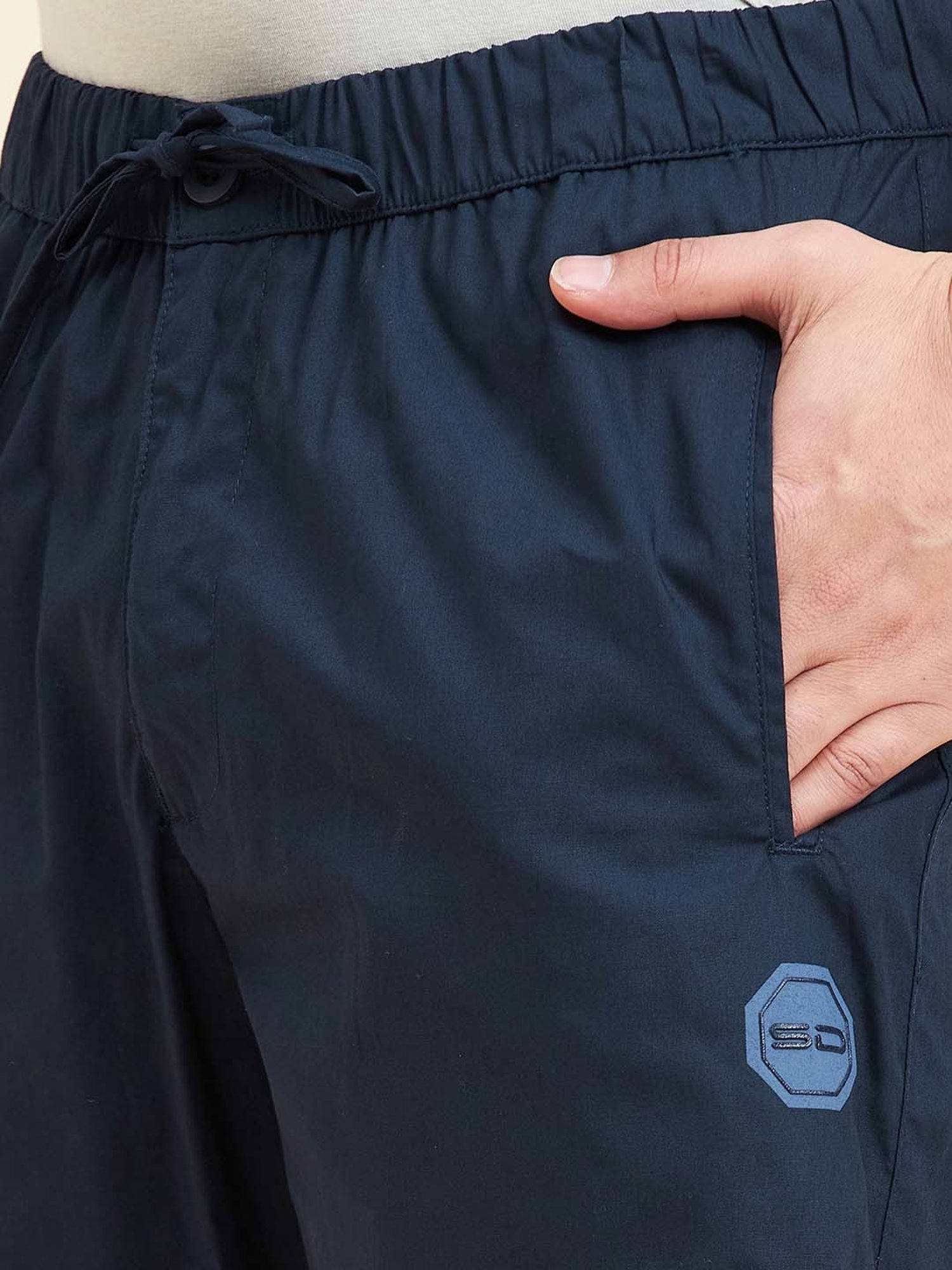 Sweet Dreams Navy Regular Fit Cotton Lounge Shorts