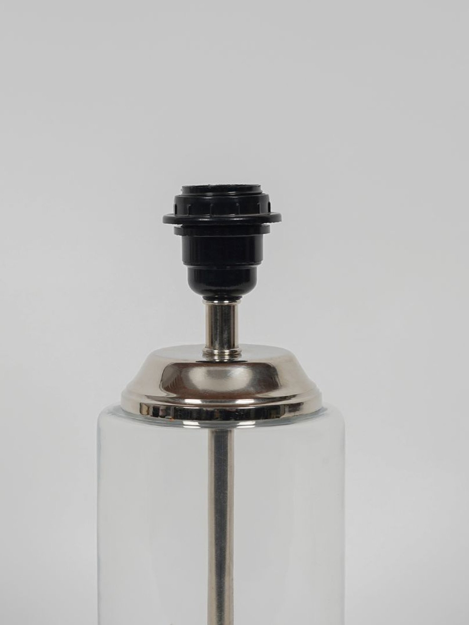 Kapoor Lamp Shades Transparent & Pink Glass Duffield Clear Cotton Shade Table Lamp