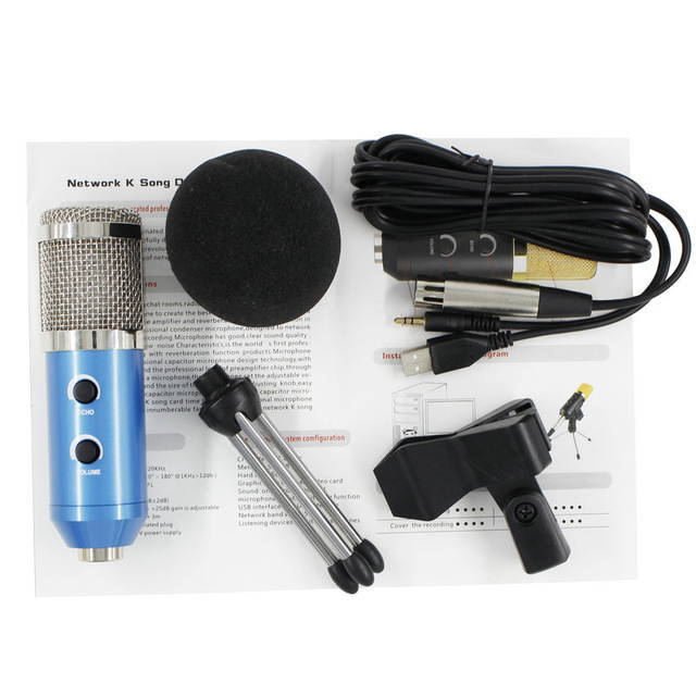 MK-F200TL Professional Microphone USB Condenser Microphone for Video Recording Karaoke Radio Studio Microphone for PC Computer