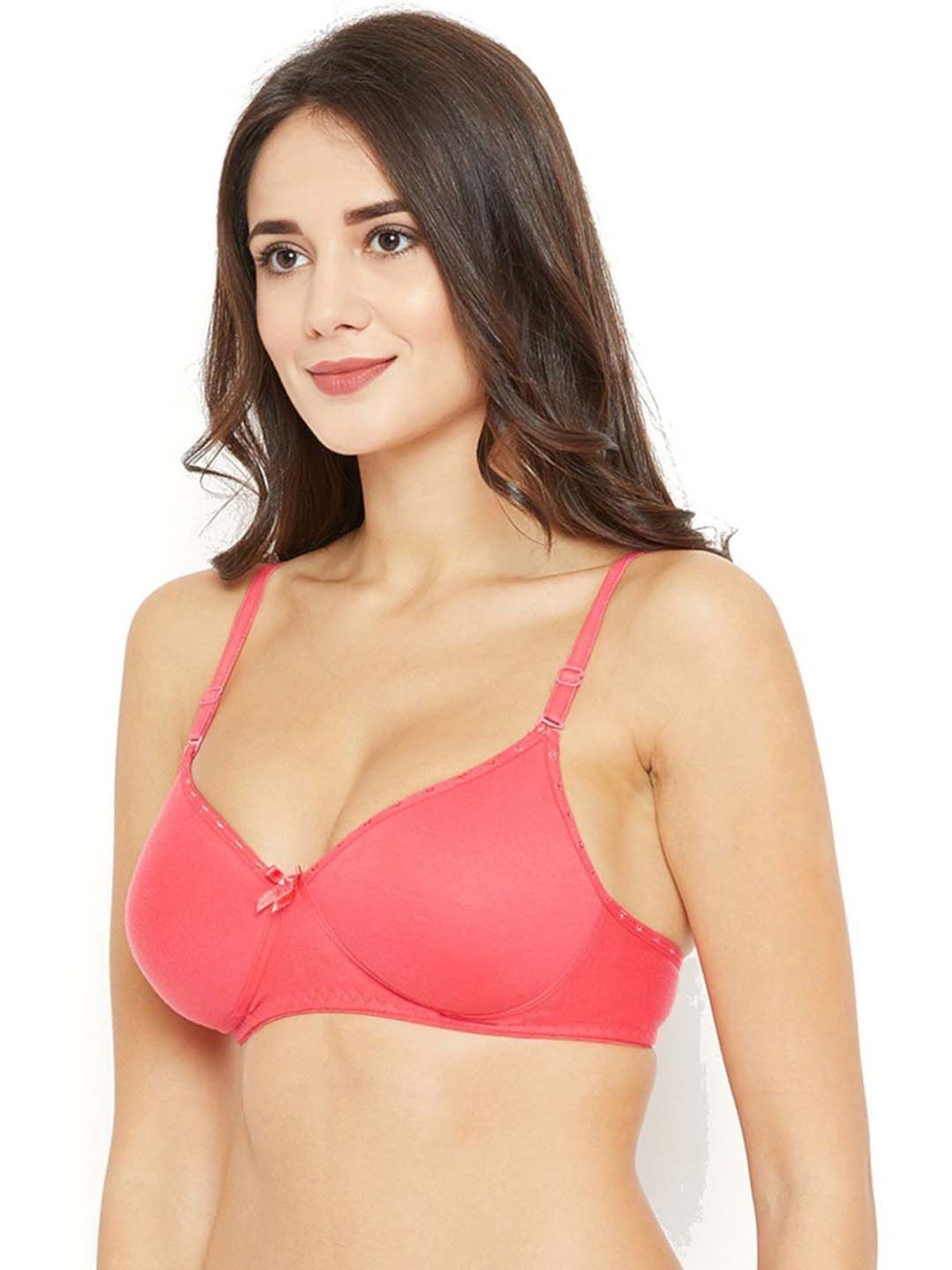 N-Gal Black & Coral Everyday Bras - Pack Of 2