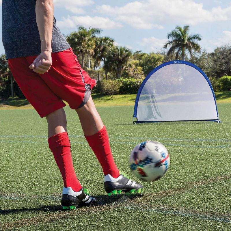 Eastpoint Portable Outdoor Kids and Family Twister 4 Foot Popup Soccer Goal Set