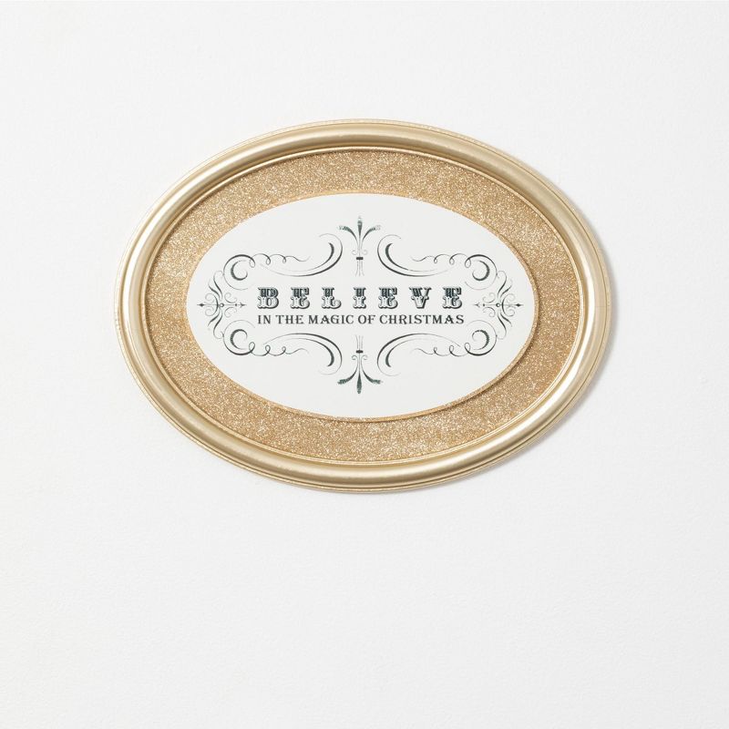 Sullivans Believe Wall Decor 12"H Gold