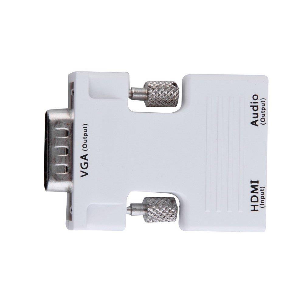 HDMI Female to VGA Male Converter+Audio Adapter Support 1080P Signal Output