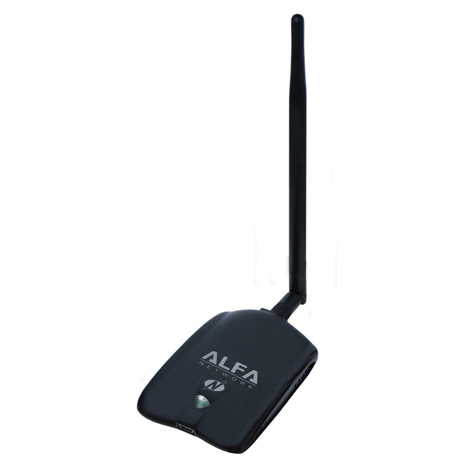Alfa AWUS036NHA - Wireless B/G/N USB Adaptor - 802.11n - 150Mbps - 2.4 GHz - 5dBi Antenna - also includes a 9dBi Rubber Antenna And Suction cup Window Mount dock - Long Range - Atheros Chipset - Windo