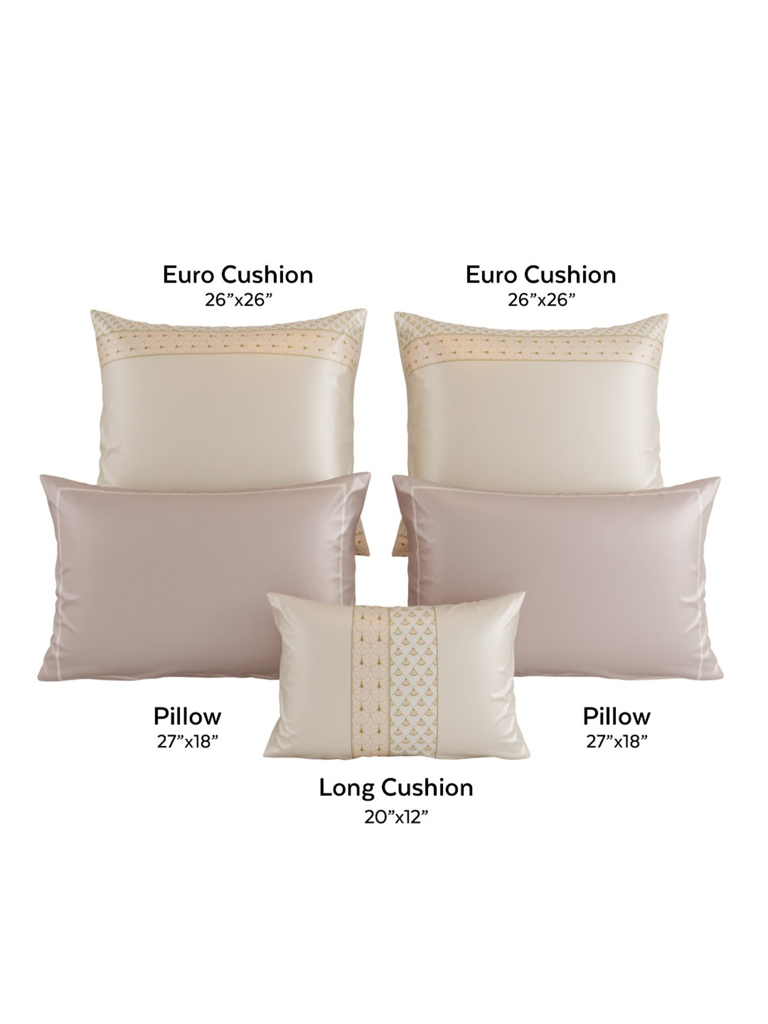 Stoa Paris Ivory Queen's Blush Super King Crown of Versailles Bedsheet Set