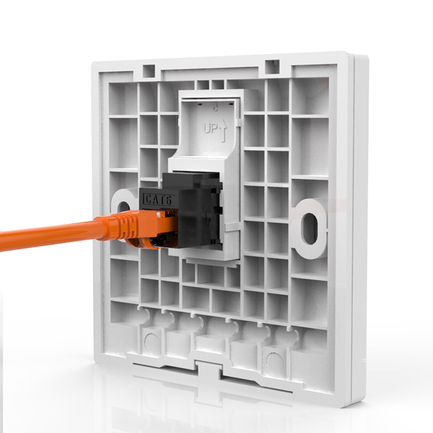 Rj45 Coupler Cat6 Keystone Jack Inline Coupler Female to Female Insert Coupler 12 Pack Black