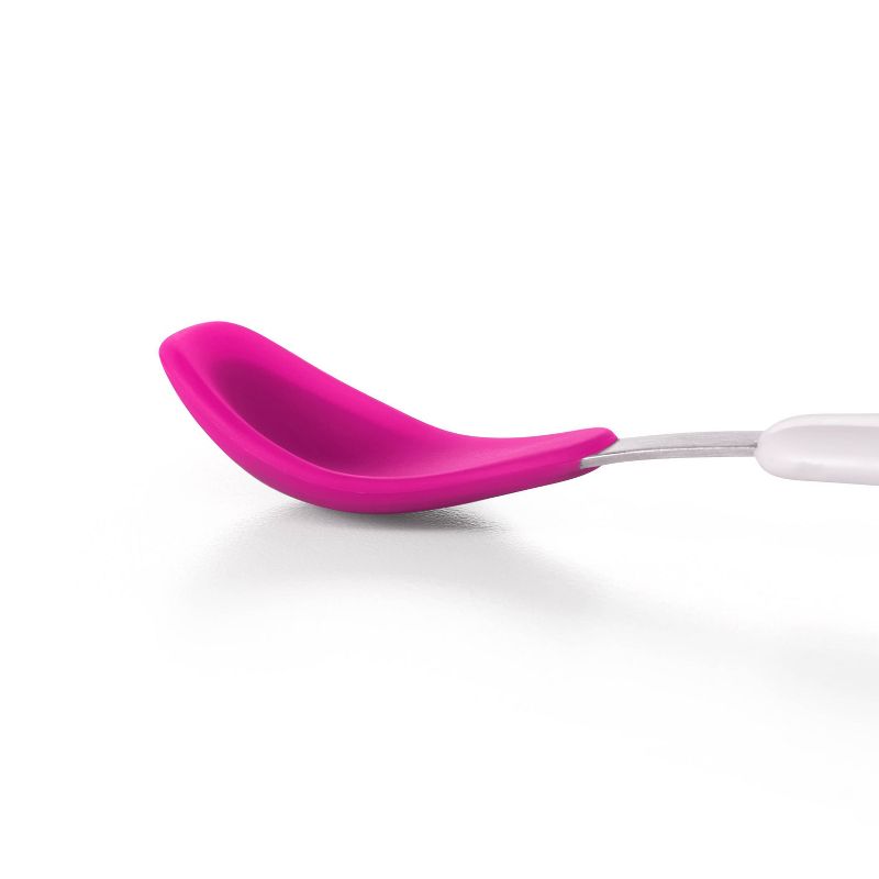Nuby 2pk Dipeez Spoon - Pink/Aqua