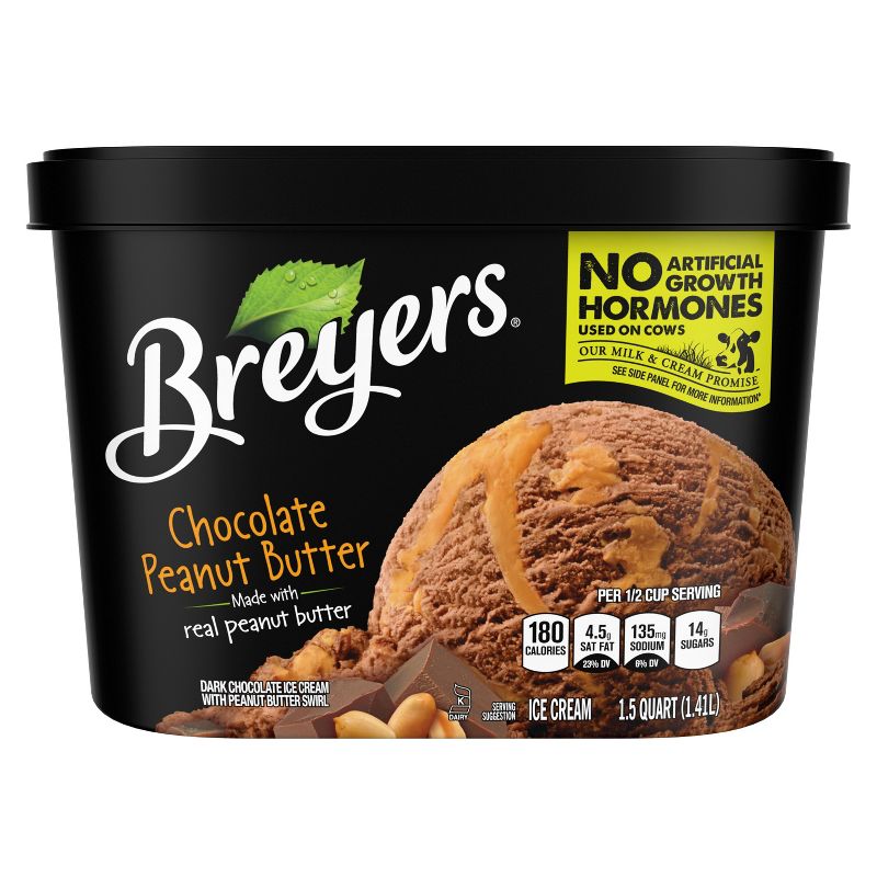Breyers Chocolate Peanut Butter Ice Cream - 48oz