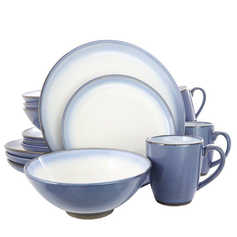 Gibson Elite 16pc Stoneware Serene Fountain Dinnerware Set