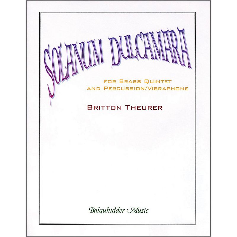 Carl Fischer Solanum Dulcamara Book