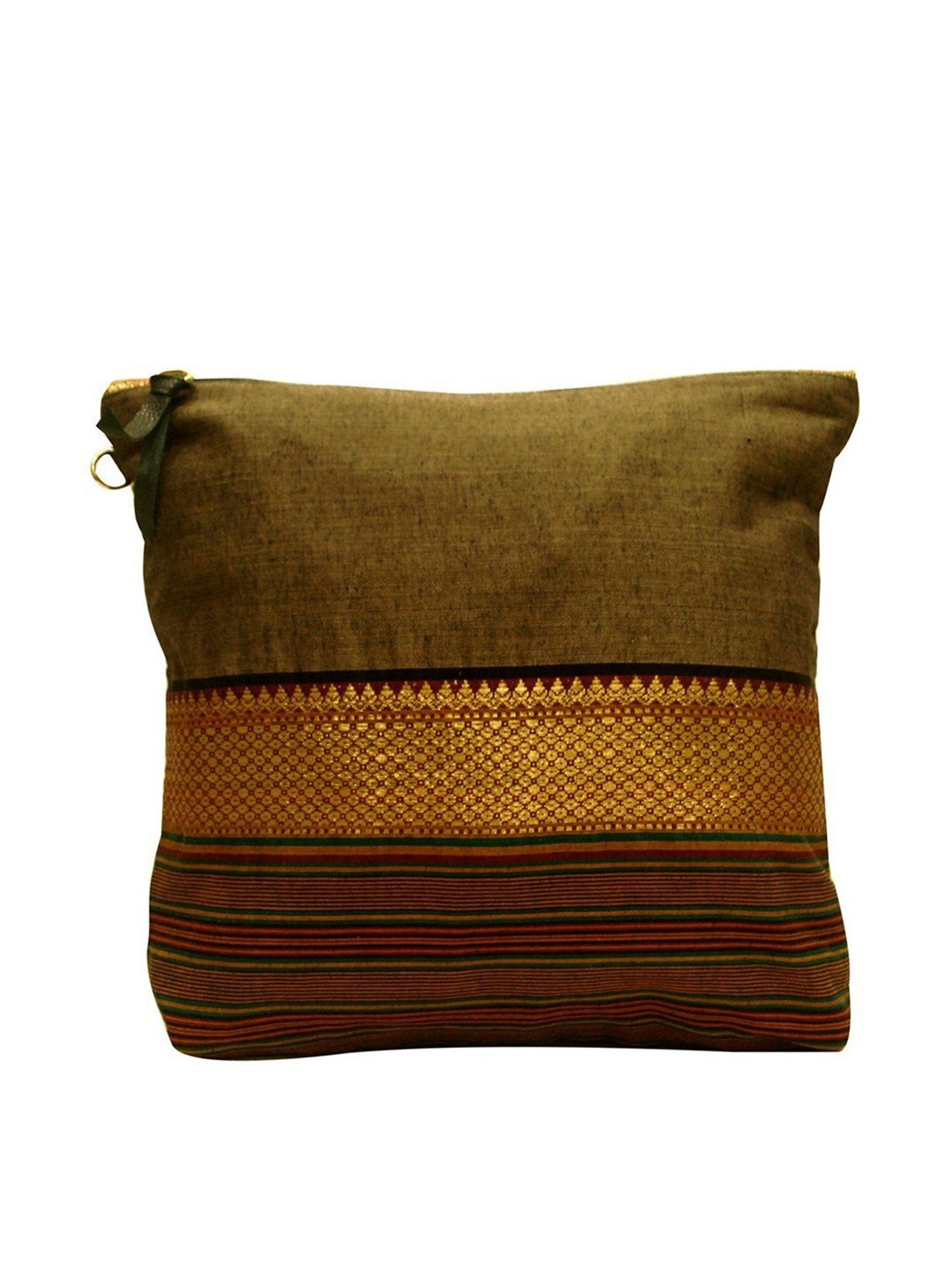 Clean Planet Green Textured Small Pouch