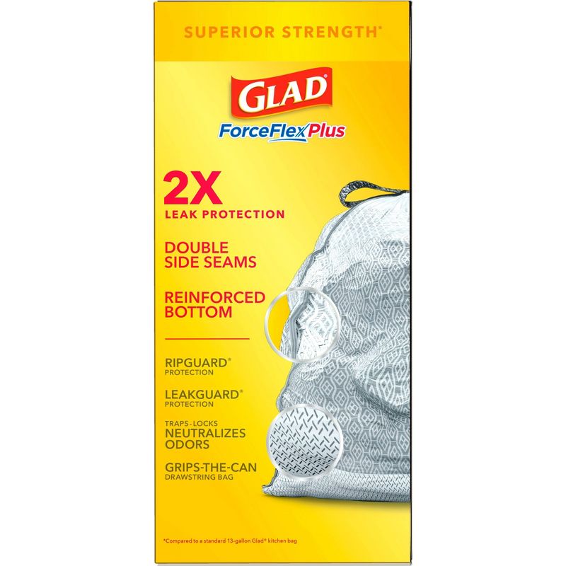 GreenPolly Drawstring Recycling Trash Bags - 13 Gallon - 20ct