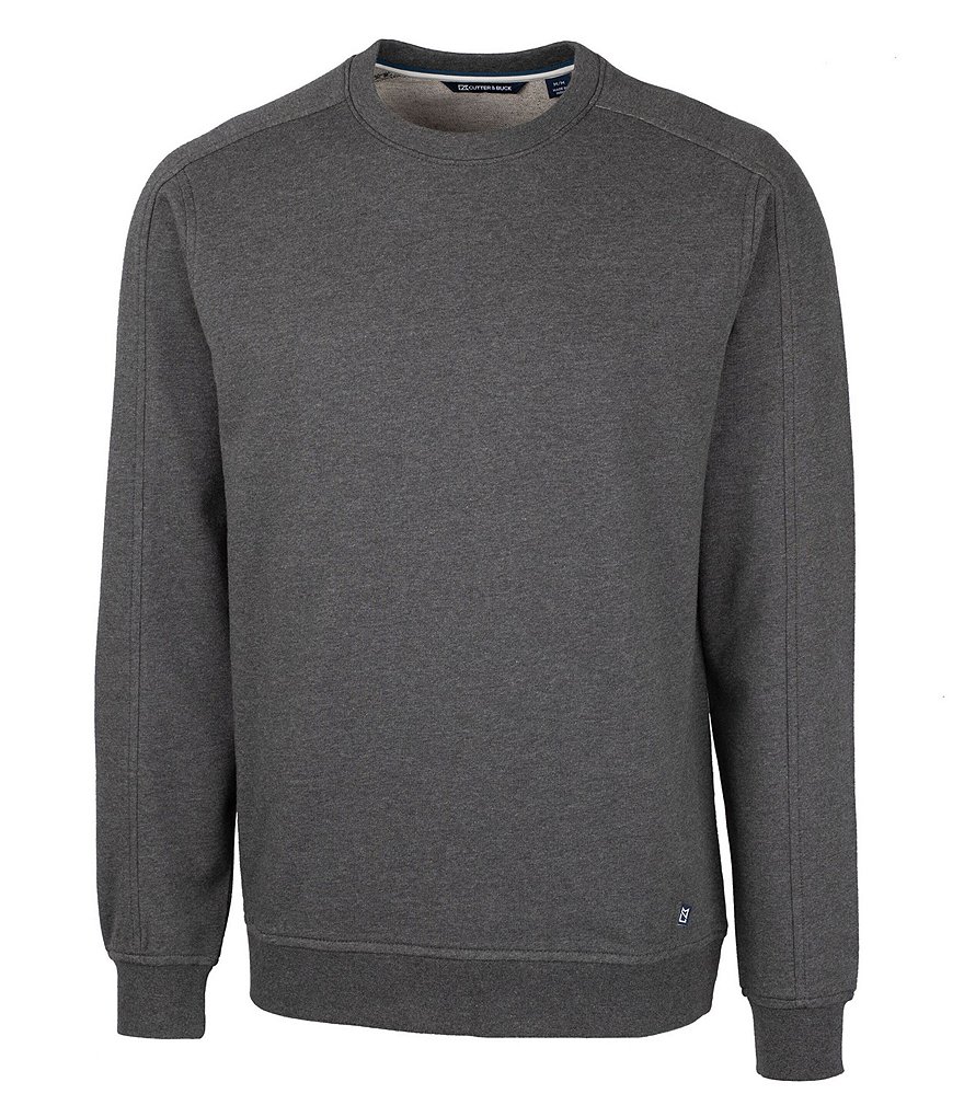 Cutter & Buck Saturday Long-Sleeve Crewneck French Terry Knit Sweatshirt