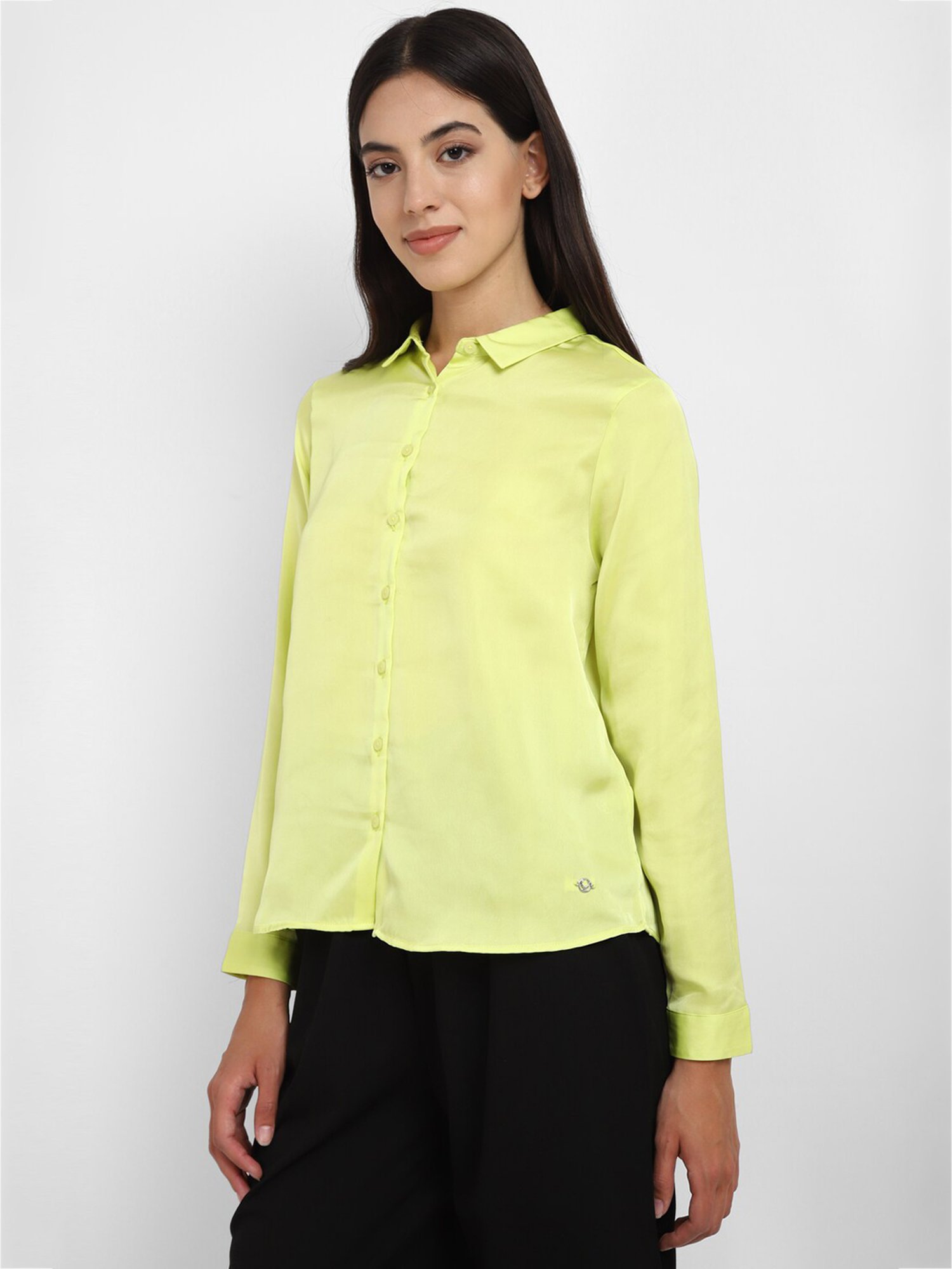 Annabelle by Pantaloons Black Polka Dots Shirt