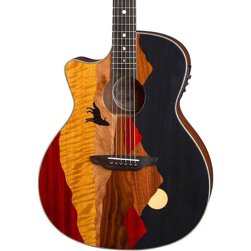 JN Guitars Elijah Series ELI-DCE Dreadnought Cutaway Acoustic-Electric