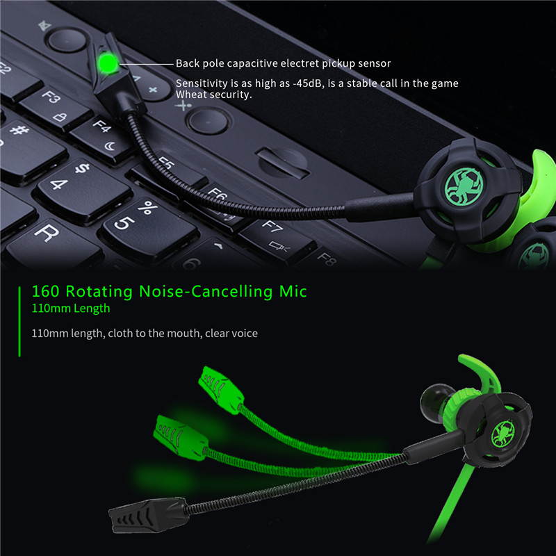 G30 PC Gaming Headset with Microphone In Ear Bass Noise Cancelling Earphone with Mic for Phone Computer Gamer PS4