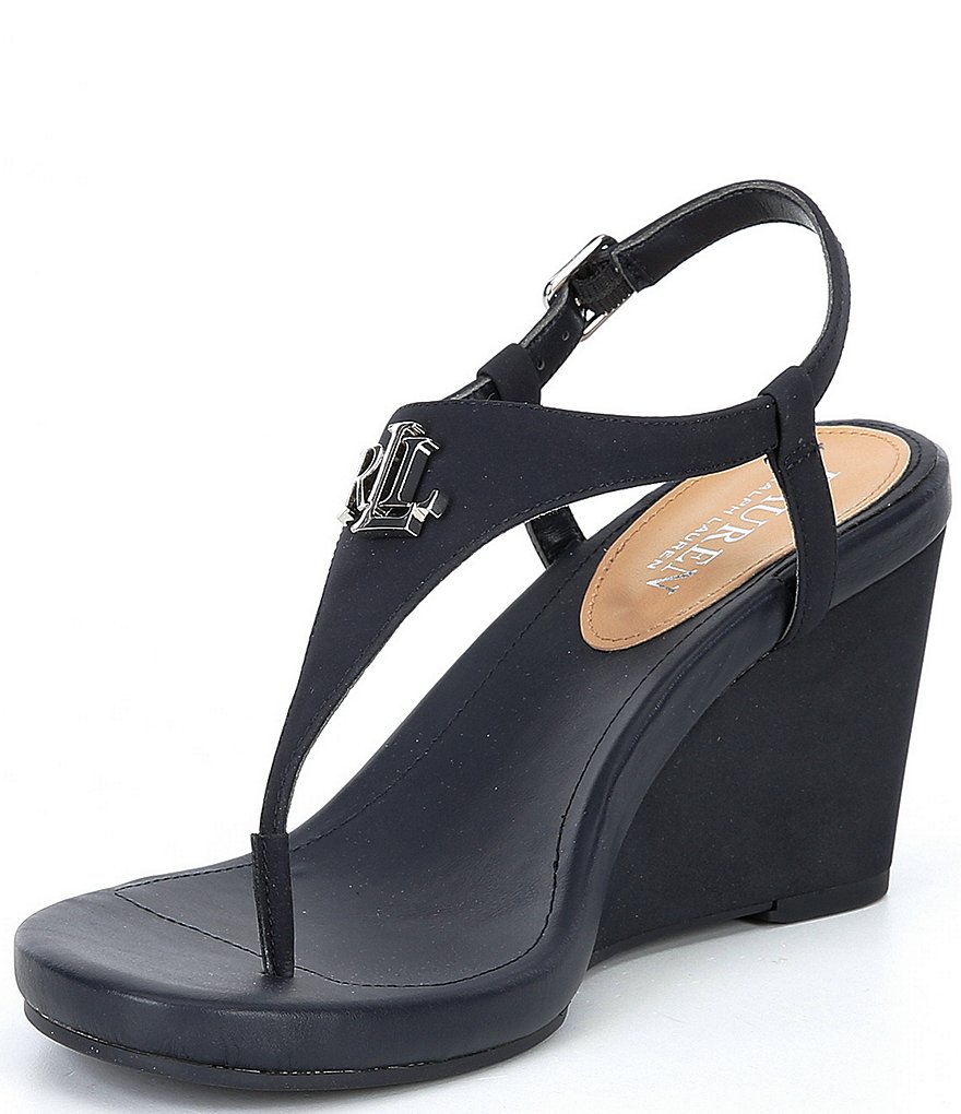 Lauren Ralph Lauren Jeannie Logo Wedges