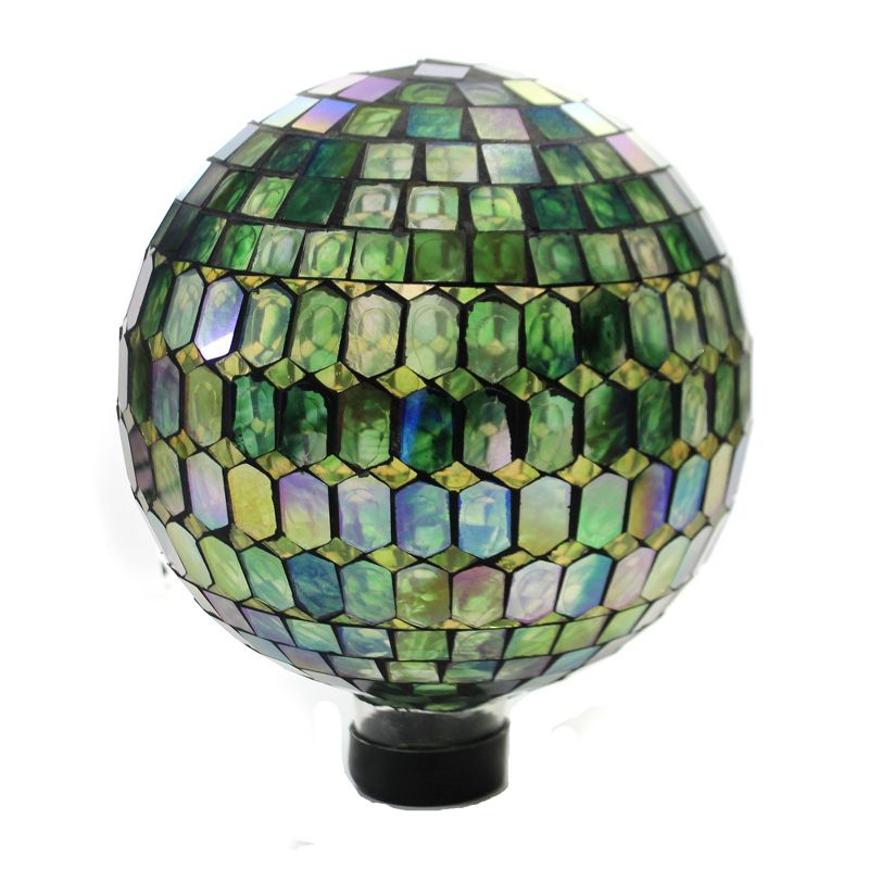 Home & Garden 11.5" Rainbow Prismatic Mosaic Globe Gazing Ball Yard Decor Echo Valley  -  Outdoor Sculptures And Statues