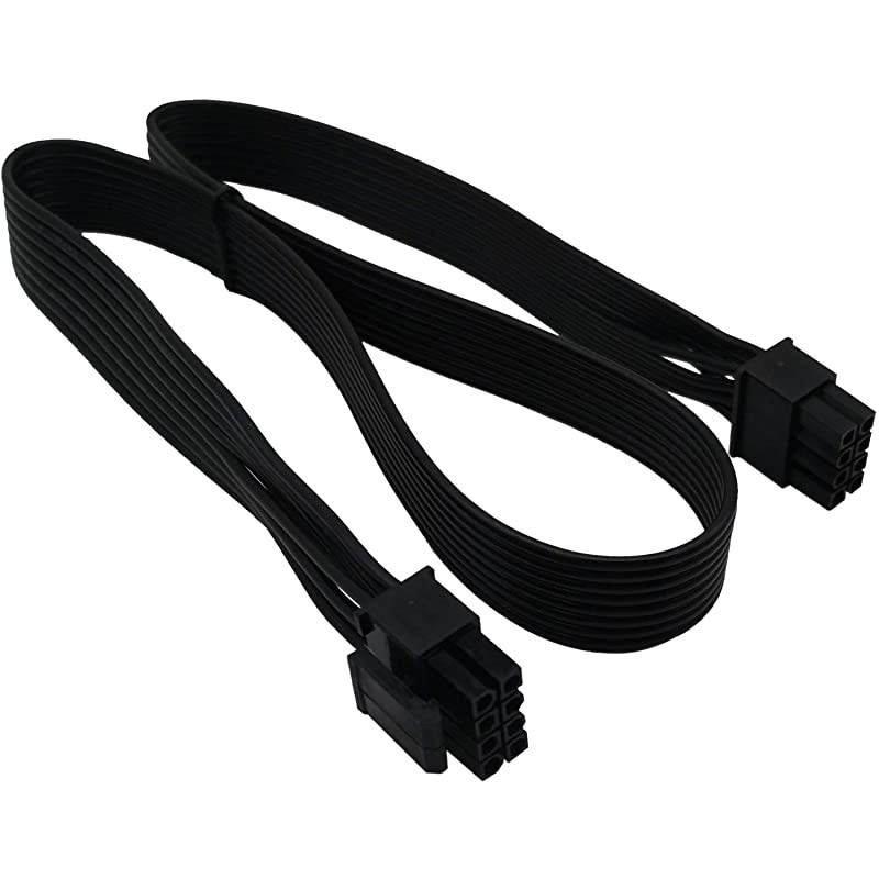 CPU 8 Pin Male to CPU 8 Pin 4+4 Detachable Male EPS12V Motherboard Power Adapter Cable for Corsair Modular Power Supply 25inch63cm