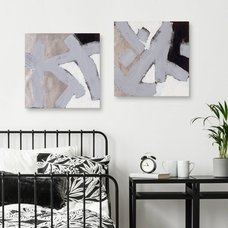 (Set of 2) 24" x 24" Fishing at Night I and II by Dan Houston Canvas Art Prints - Masterpiece Art Gallery