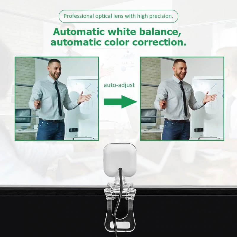 Webcams USB2.0 12 Million Pixels Web Camera Mic Clip-on Video Conferences Webcasts Video Calls Computer Peripherals