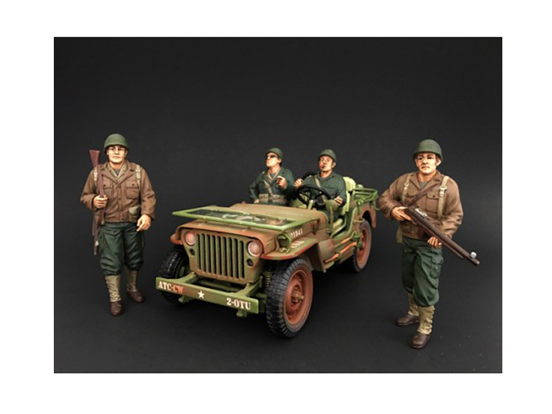 Willys Jeep 1/4-Ton Car Light Blue "United States Navy" 1/43 Diecast Model by Militaria Die Cast