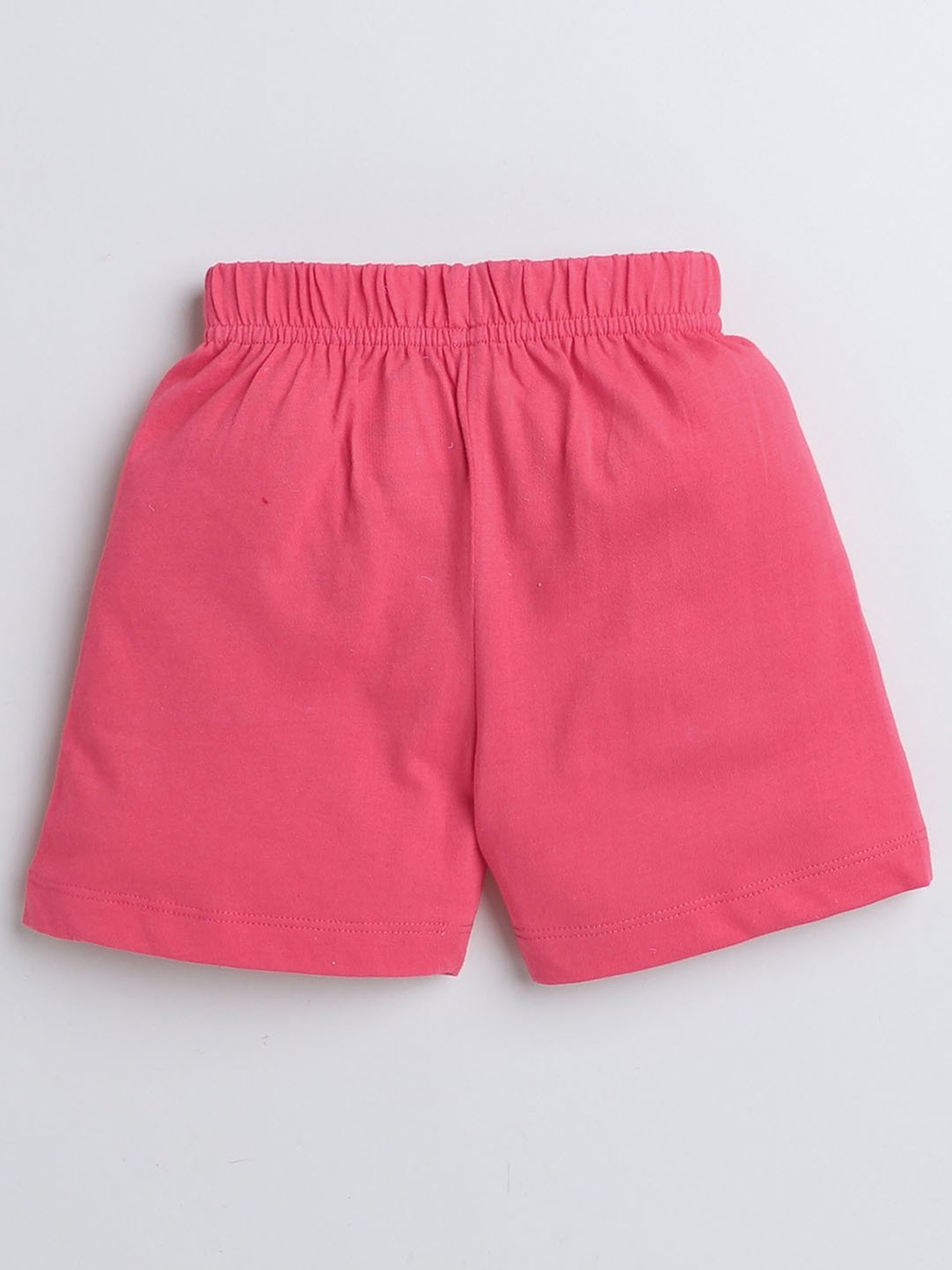 Bumzee Kids Royal Blue & Pink Printed T-Shirt with Shorts