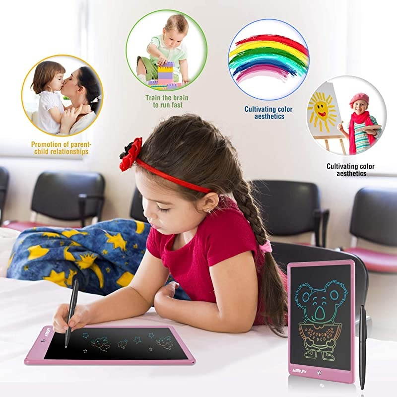 LCD Writing Tablet 10 Inch Kids Electronic Graphics Color Drawing Doodle Pad