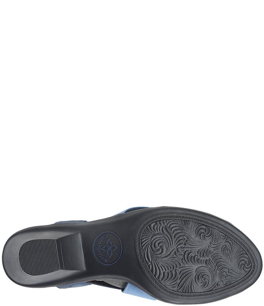 Comfortiva Farrow Elastic Woven Slingback Sandals