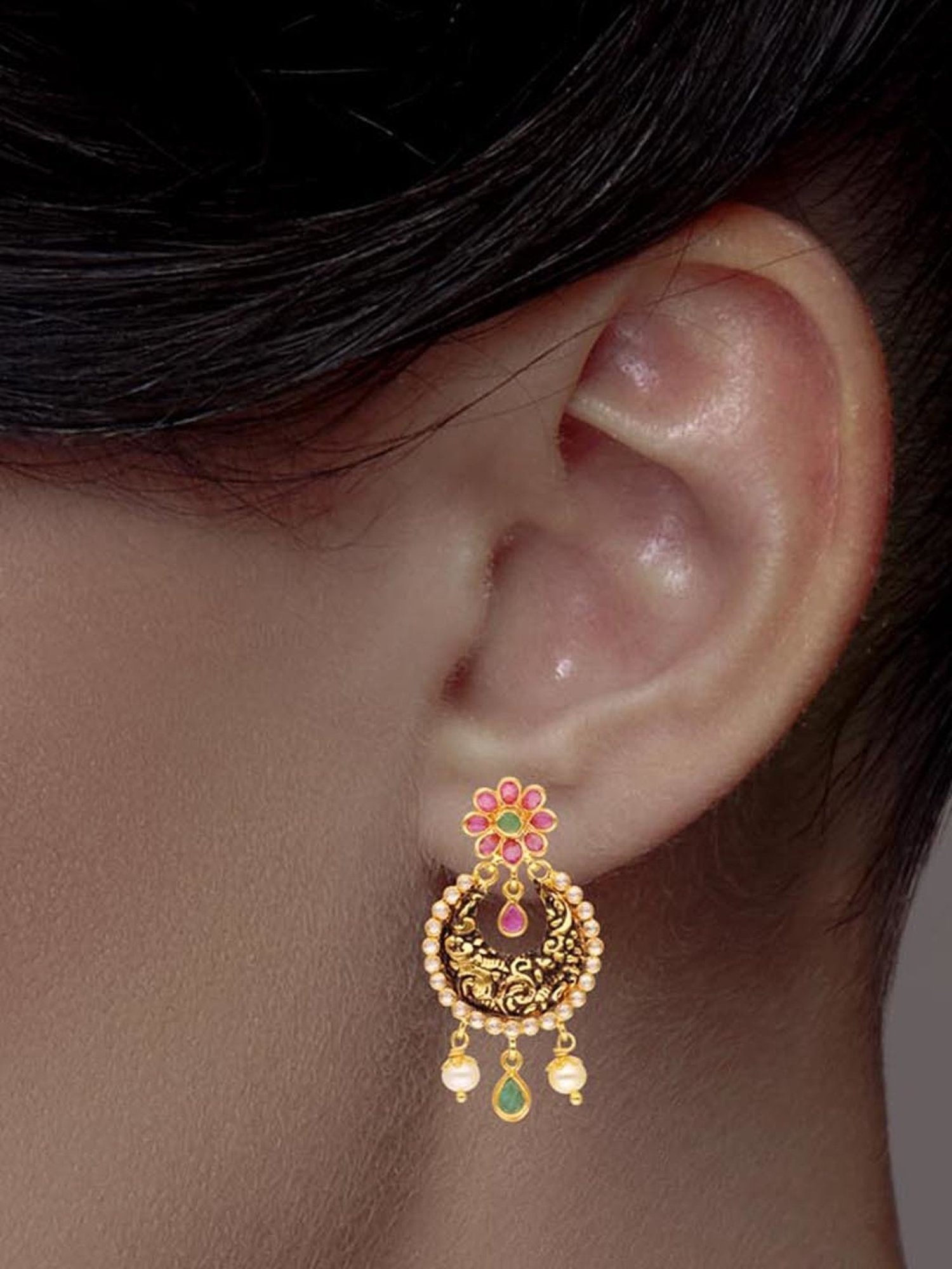 CKC 22k Gold Earrings for Women