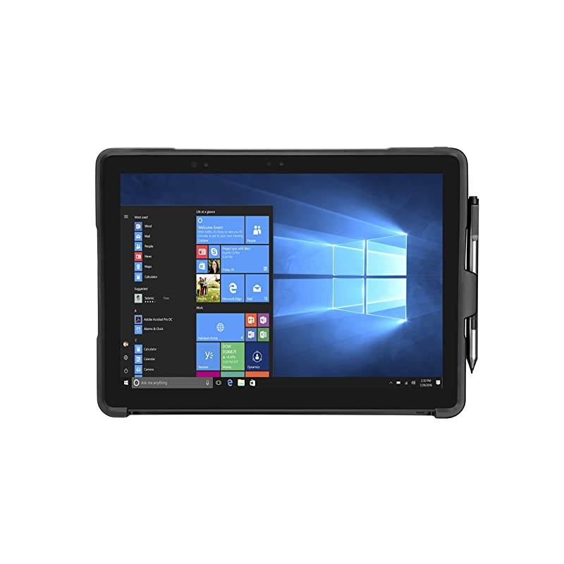 CommercialGrade 2in1 Heavy Duty Tablet Case for Dell Latitude 5285 Travel Keyboard or Kickstand DropSafe Protection Waterresistant Black THZ707US