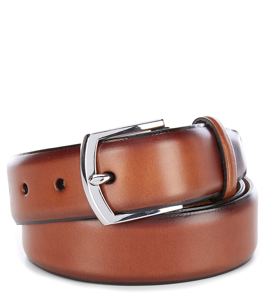 Cole Haan Lewis Burnished Leather Belt
