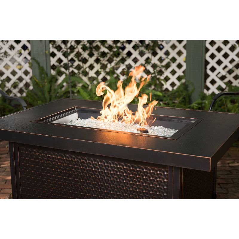 Weyland Rectangle Aluminum LPG Fire Pit - Fire Sense