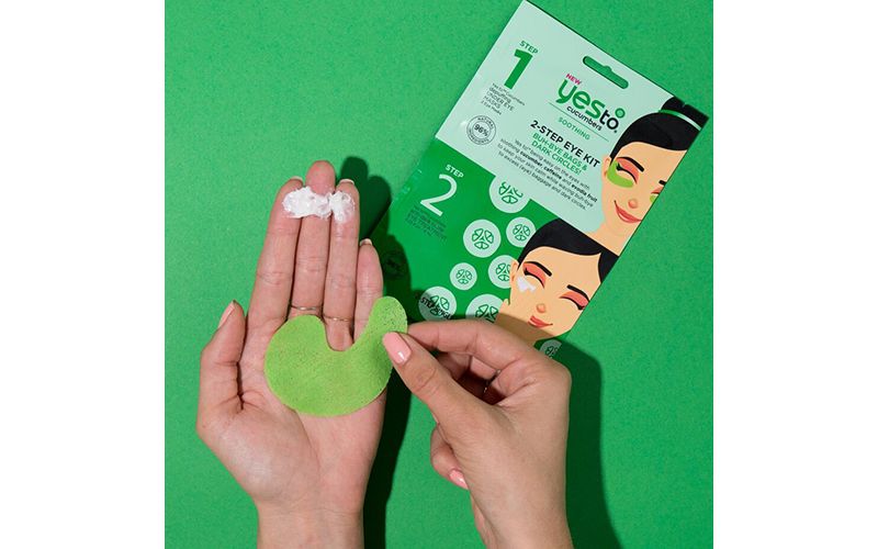 Yes To Cucumbers 2-Step Single Use Eye Kit Buh-Bye Bags & Dark Circles!