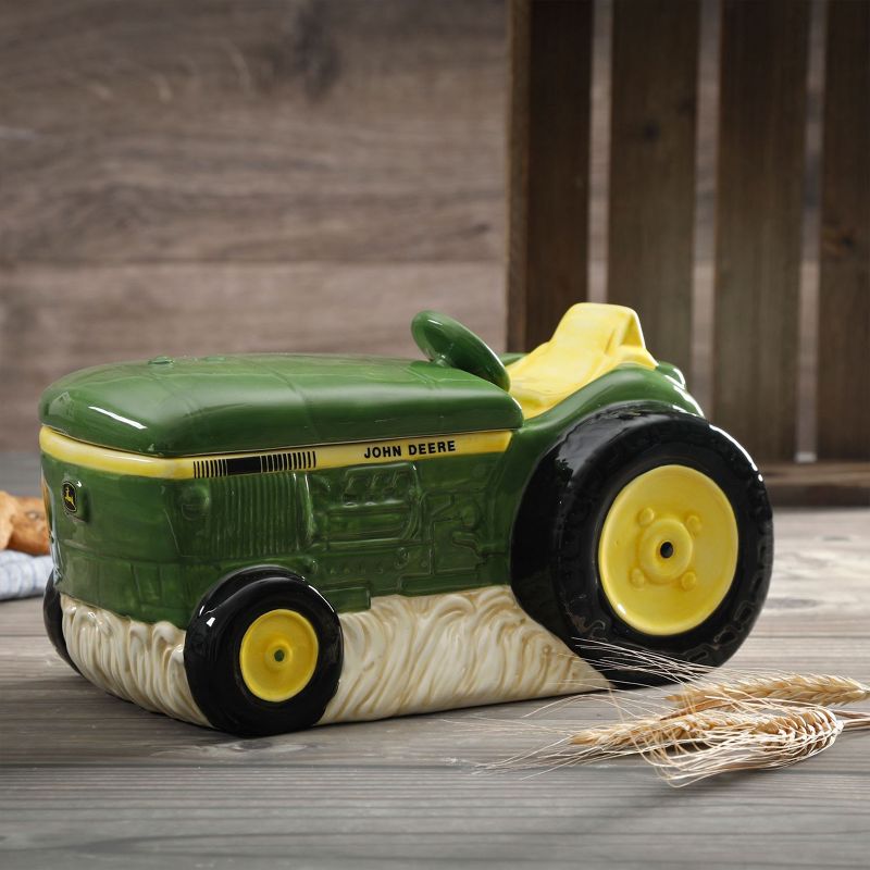 John Deere 10.5 Inch Stoneware Tractor Cookie Jar