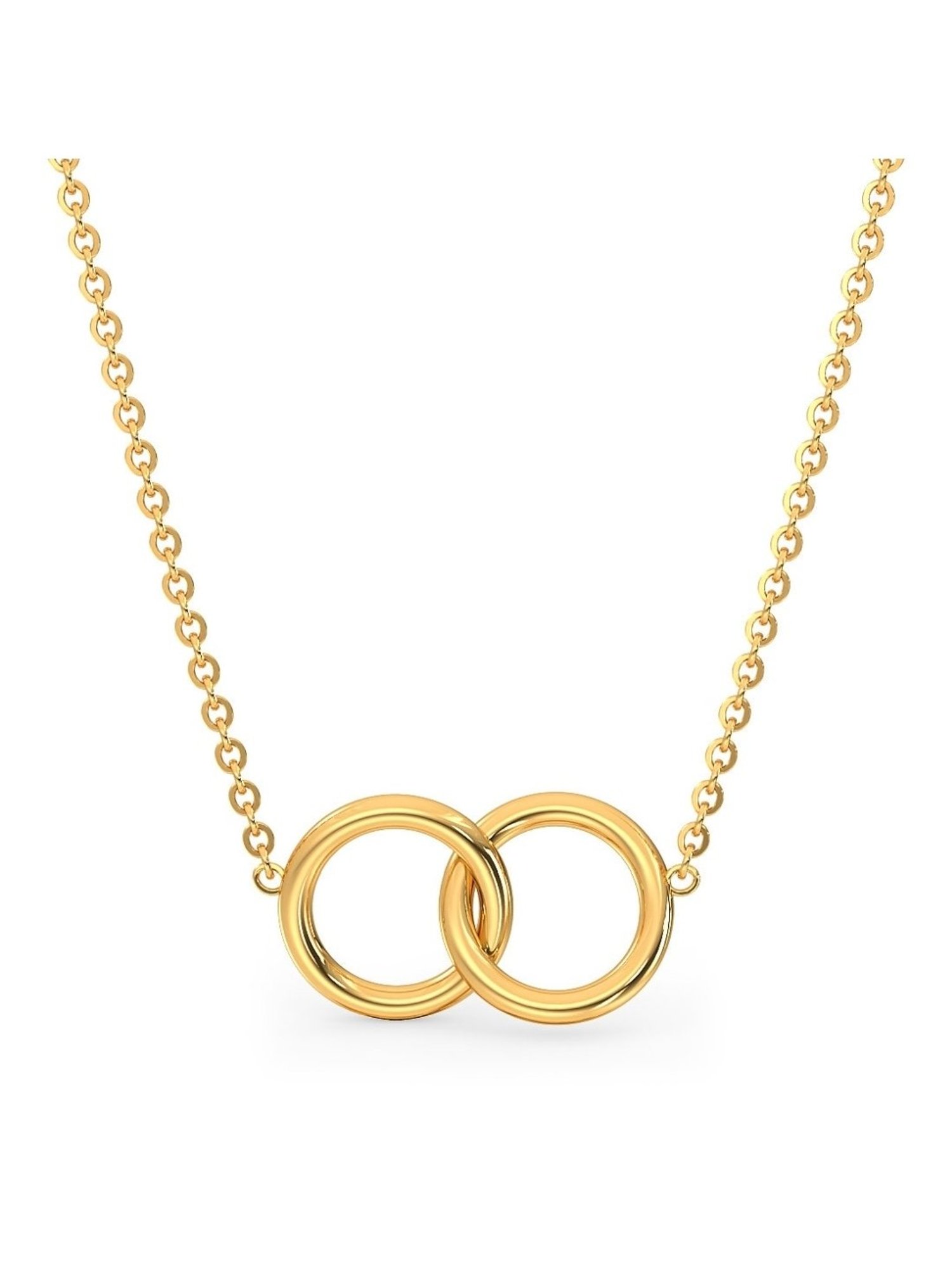 Candere by Kalyan Jewellers 18K Yellow Gold Pendant With Chain for Women