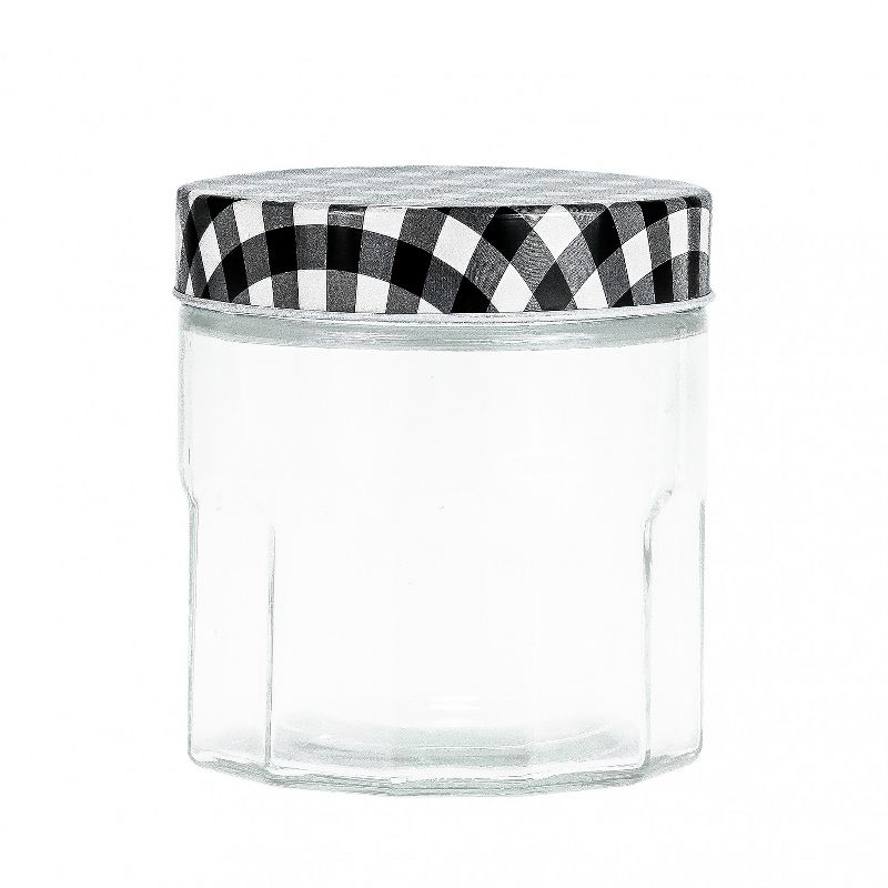 Amici Home Farmstead Glass Canister Black, Small, 28oz