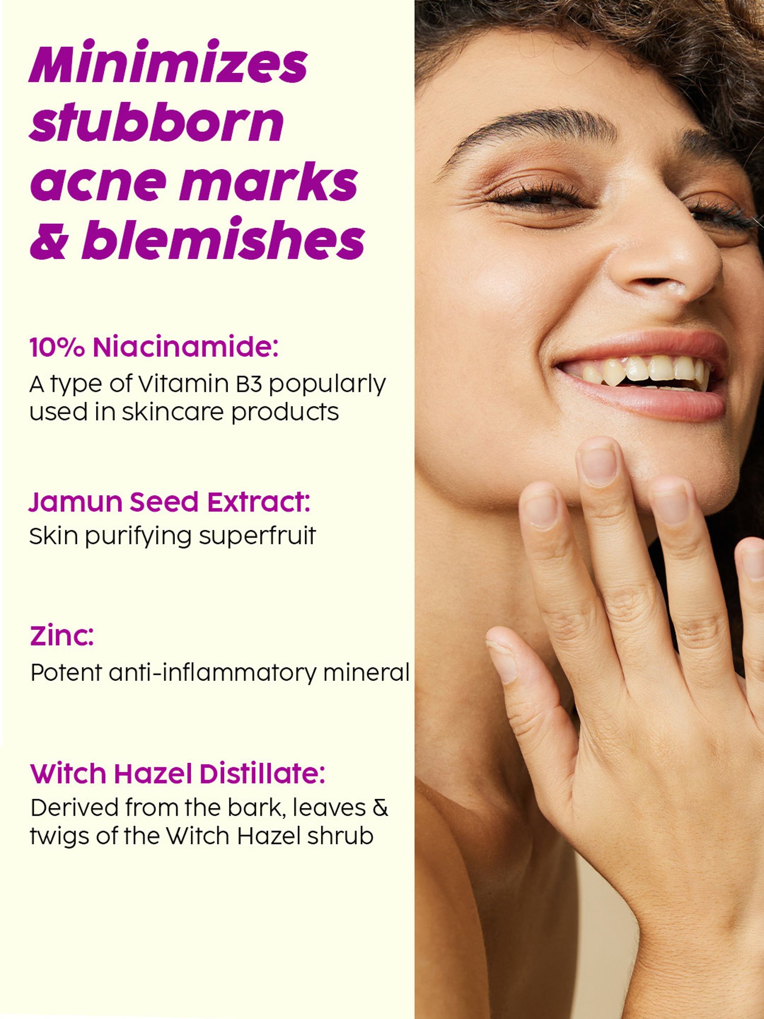 PLIX THE PLANT FIX Jamun Active Acne Smoothie Moisturizer & Acne Marks Treatment Dewy Serum Combo